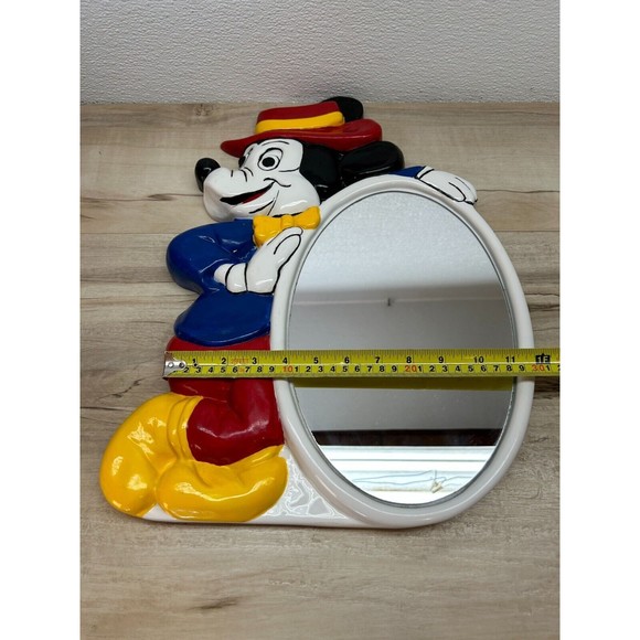 Vintage Walt Disney Productions Mickey Mouse Plastic Mold Mirror - Picture 5 of 7